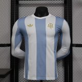 Argentina 50th anniversary Long sleeves player  1:1 Quality Soccer Jersey   24-25