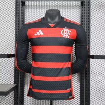Flamenco home Long sleeves player  1:1 Quality Soccer Jersey   24-25