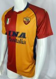 Retro Roma home  1:1 Quality Soccer Jersey  2001-2002