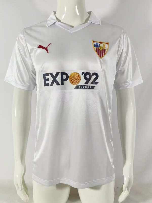 Retro Sevilla home  1:1 Quality Soccer Jersey  1987-1990