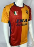 Retro Roma home  1:1 Quality Soccer Jersey  2001-2002