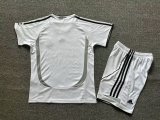 Retro Real Madrid  home Kids   1:1 Quality Soccer Jersey 2006-2007