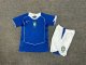 Retro  Brazil away Kids   1:1 Quality Soccer Jersey  2004