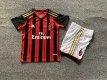 Retro AC milan home Kids  1:1 Quality Soccer Jersey 2013-2014