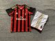 Retro AC milan home Kids  1:1 Quality Soccer Jersey 2013-2014