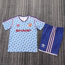 Retro Manchester United away Kids  1990-1992