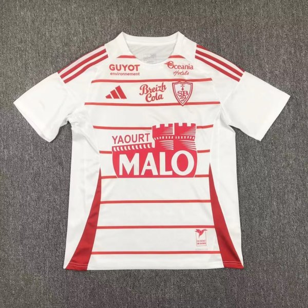 Stade Brestois away Fans 1:1 Quality Soccer Jersey    24-25 （ UEFA Champions League）