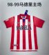 Retro Atletico Madrid Home 1:1 Quality Soccer Jersey  1998-1999