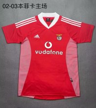 Retro Benfica  home fans 1:1 Quality Soccer Jersey  2002-2003