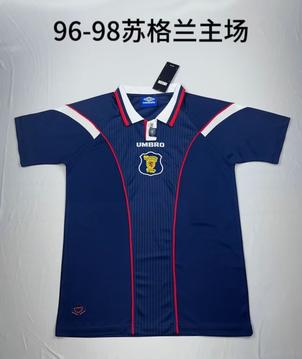 Retro  Scotland  home 1:1 Quality Soccer Jersey  1996-1998