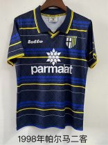 Retro  Parma away black 1:1 Quality Soccer Jersey  1998-1999