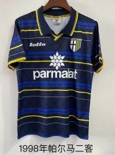 Retro  Parma away black 1:1 Quality Soccer Jersey  1998-1999