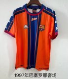 Retro Barcelona Away  1:1 Quality Soccer Jersey   1997