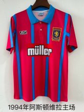 Retro Aston Villa home 1:1 Quality Soccer Jersey  1994-1995