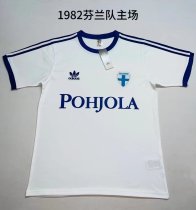 Retro Finland home 1:1 Quality Soccer Jersey  1982