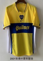 Retro Boca Juniors away 1:1 Quality Soccer Jersey   2000-2001