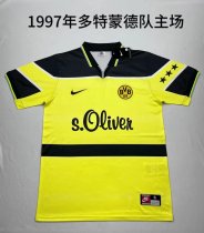 Retro Dortmund home fans 1:1 Quality Soccer Jersey   1997