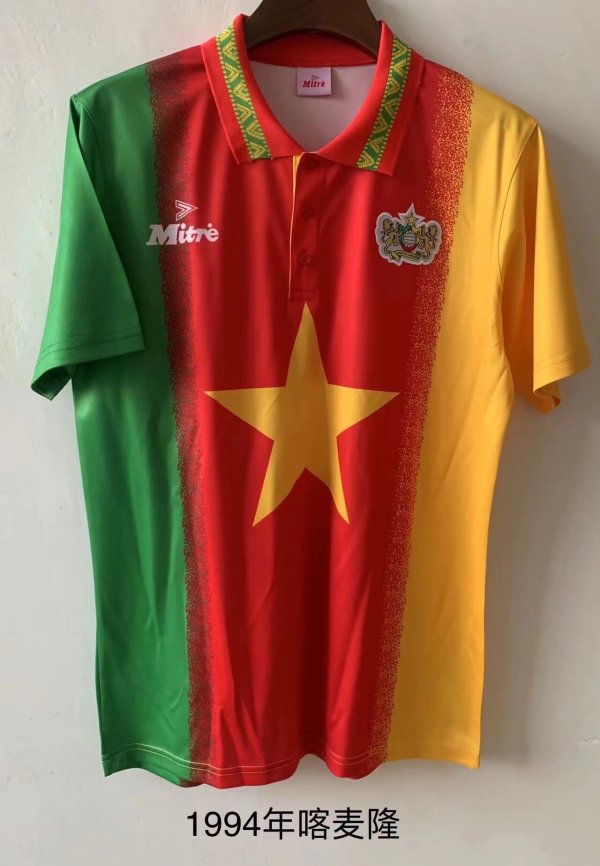 Retro Cameroon Home  1:1 Quality Soccer Jersey  1994