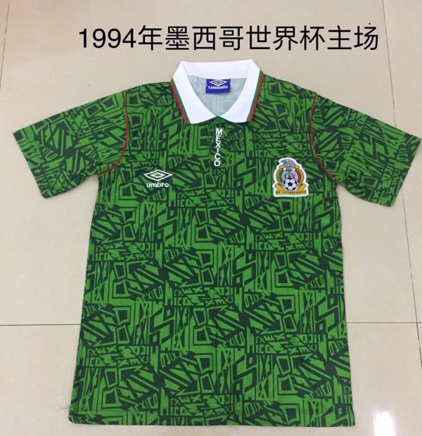 Retro Mexico home  fans  1:1 Quality Soccer Jersey  1994