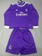 Retro Real Madrid long  away Kids  2016-2017