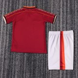 Retro Roma  home Kids 1:1 Quality Soccer Jersey  1998-1999
