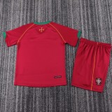 Retro Portugal home Kids  1:1 Quality Soccer Jersey 2006