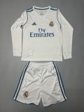 Retro Real Madrid long  home Kids  2017-2018