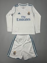 Retro Real Madrid long  home Kids  2017-2018