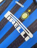 Retro Inter Milan long home 1:1 Quality Soccer Jersey    1997-1998