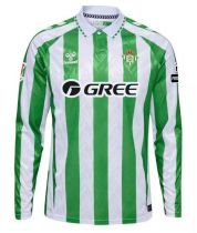 Real Betis Home Long Sleeve Fans  1:1 Quality Soccer Jersey   24-25