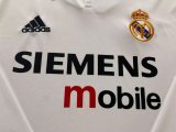 Retro Real Madrid Home Long Sleeve 1:1 Quality Soccer Jersey 2002-2003