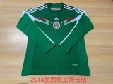 Retro Mexico long  Home Fan  1:1 Quality Soccer Jersey  2014