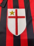 Retro AC Milan Home long  1:1 Quality Soccer Jersey  1999-2000