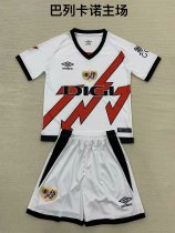 Rayo Vallecano Home kids 1:1 Quality Soccer Jersey   24-25