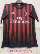 Retro AC Home  1:1 Quality Soccer Jersey  2016-2017
