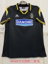 Retro Juventus away 1:1 Quality Soccer Jersey  black   1994 -1995