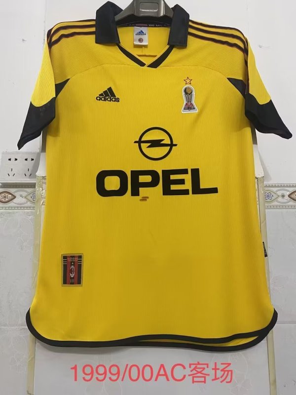 Retro AC Milan third away fans 1:1 Quality Soccer Jersey  1999-2000