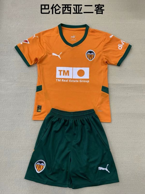 Valencia third away  kids  24-25