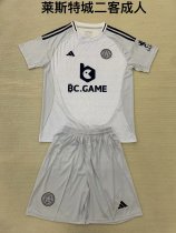 Leicester City  third away kids  1:1 Quality Soccer Jersey  24-25