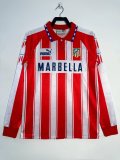 Retro Atletico Madrid Home long   1:1 Quality Soccer Jersey  1994-1995