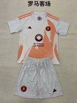 Roma away Kids  1:1 Quality Soccer Jersey   24-25