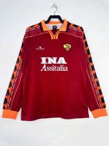 Retro Roma Home  1:1 Quality Soccer Jersey  1998-1999