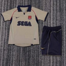 Retro  Arsenal  away Kids  1:1 Quality Soccer Jersey  2001-2002