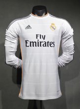 Retro  Real Madrid player  long  Home  1:1 Quality Soccer Jersey  2013-2014