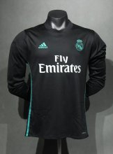 Retro Real Madrid away long  player 1:1 Quality Soccer Jersey   2017-2018