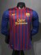 Retro Barcelona  Home Player  long 1:1 Quality Soccer Jersey   2011-2012