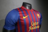 Retro Barcelona  Home Player  1:1 Quality Soccer Jersey   2011-2012
