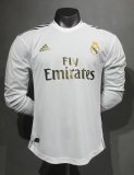 Retro Real Madrid player long Home  1:1 Quality Soccer Jersey    2019-2020