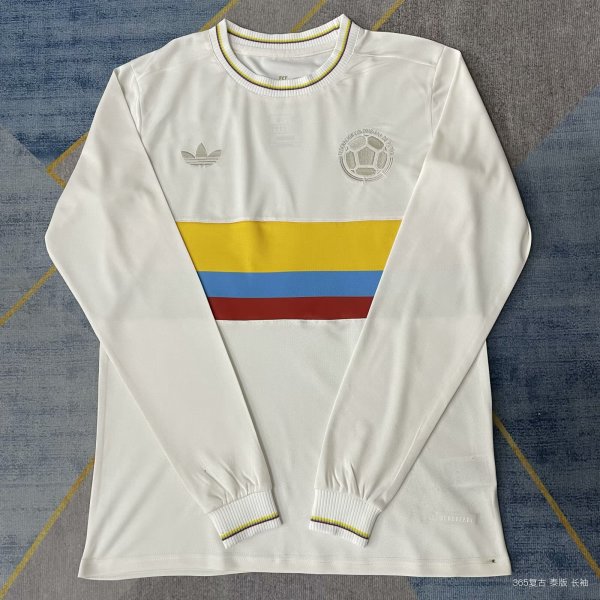 Colombia 100th anniversary Long Sleeve  fans 1:1 Quality Soccer Jersey   24-25