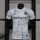 Inter Milan away Player  1:1 Quality Soccer Jersey   25-26